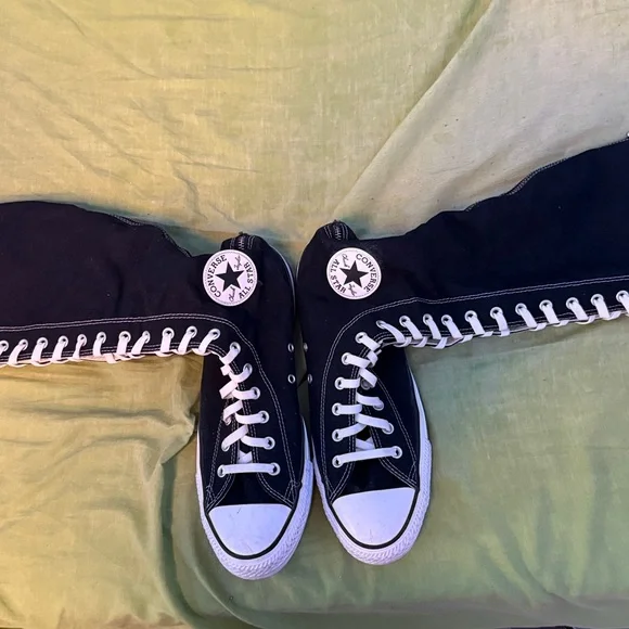 Converse - Black XXHi (Knee High) High Tops - Picture 2 of 3